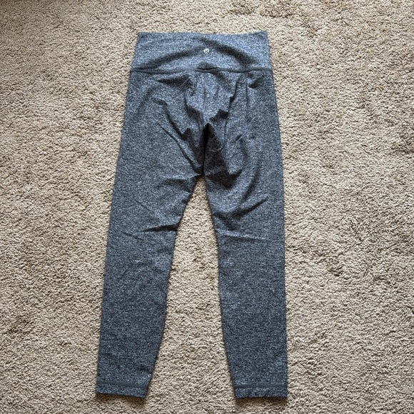 Lululemon Wunder Under Hi-Rise 7/8 Tight 25" Heathered Black Leggings - Picture 6 of 10